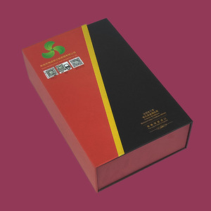 Tùy chỉnh sang trọng tông Hộp rượu với vật liệu tái chế xốp lót Matt cán và dập nổi cho chai quà tặng bao bì - Product Image 4