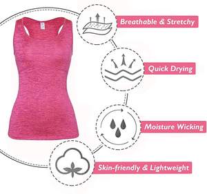 Camisetas sin mangas de entrenamiento de gimnasio de verano para mujer, chalecos transpirables para correr con botones de encaje, decoraciones de plumas, venta al por mayor - Product Image 4