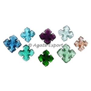 หัวลูกศรออบซิเดียนตัดสี่เหลี่ยมที่มีสีสันตามธรรมชาติ - Product Image 1