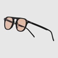 Nouvelle collection de lunettes de soleil polarisées en métal avec monture en acétate Mazzucchelli effet écaille de tortue, protection UV400, avec boîte