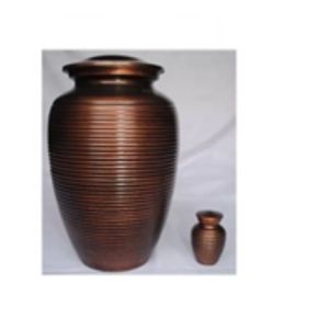 Doredar-urn en cuivre classique, crème solide et robuste, nettoyage, finition lisse, fournitures commémoratives, entièrement faites - Product Image 1