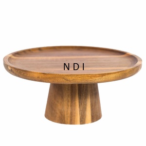 Support de service pour gâteau aux fruits, support à gâteau en bois, support de service personnalisé pour gâteau et dessert, plateau à gâteau multi-usages - Product Image 2