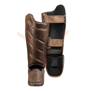 Espinillera MMA de nueva tendencia, diseño único, espinilleras ligeras de cuero PU, espinilleras protectoras con impresión de logotipo personalizado para adultos - Product Image 2