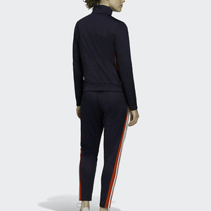 Vêtements de sport d'hiver personnalisés pour femmes mi-épissé col rond poids lourd jogging survêtements décontractés en rose noir blanc bas actif - Product Image 3