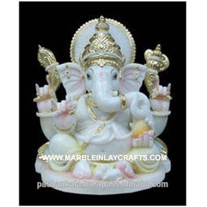 รูปปั้นหินอ่อนพระพิฆเนศ Makrana - Product Image 1