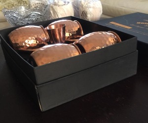 Taza Moscow Mule de Cobre de la Más Alta Calidad con Asa Remachada Resistente, Tazas Moscow Mule de Cobre en Oferta para Vodka - Product Image 5