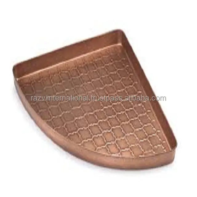 Kupfer antike geprägte Design Metall Boot Tablett für Wohnzimmer