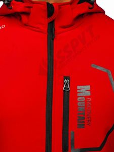 Chaqueta Softshell de invierno personalizable a prueba de viento impermeable con lana en el interior estilo informal cierre de cremallera con calefacción servicio OEM - Product Image 5