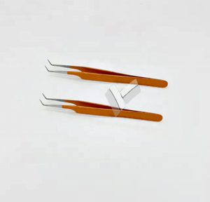 แหนบต่อขนตาสแตนเลสอเนกประสงค์โลโก้ที่กำหนดเองพร้อมปลายแหลมสีน้ำตาลสีเงินดีไซน์ญี่ปุ่นที่ยั่งยืน - Product Image 4