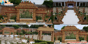 Mandap y Escenario de Boda de Diseño Grand Manavarai, Mandap de Matrimonio Blanco de Lujo, Escenario de Boda del Sur de la India, Manavarai Reino Unido - Product Image 2