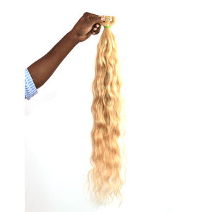 Extensiones de cabello humano virgen alineado con cutícula rubia 613 de 40 pulgadas al por mayor mechones de cabello virgen de alta calidad de 613 colores - Product Image 5