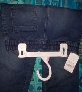 Lotes de Ropa de Bangladesh: Pantalones Jogger de Mezclilla de Algodón con Cintura Elástica para Niños y Niñas, Diseño Casual - Product Image 3