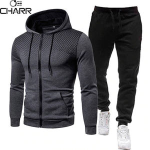 Créez votre propre survêtement de jogging respirant pour hommes grande taille avec fermeture éclair longue, vêtements de course personnalisés avec bouton perforé - Product Image 2