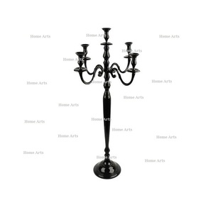 Handmade <b>black</b> color aluminum <b>candelabra</b> centerpieces highest quality customized size <b>candelabra</b> centerpieces - Product Image 3