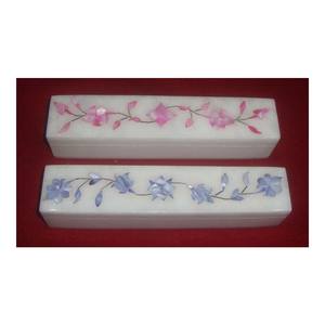 Cajas de incrustación de mármol de alta calidad, joyería con incrustaciones de mármol para madre de perla, regalo hecho a mano, 2023 - Product Image 1