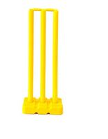 Ensemble de wickets de cricket en plastique durable, léger et écologique, avec taille, logo, matériau et couleur personnalisés pour une utilisation régulière