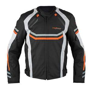 Vêtement de sport imperméable personnalisé en textile, veste en Cordura pour moto avec protections homologuées CE, fabriqué au Pakistan - Product Image 1