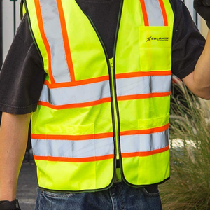 Customizable Winter Safety <b>Vest</b> with Reflective Construction Features Waterproof Jacket with Logo <b>Support</b> - Product Image 6