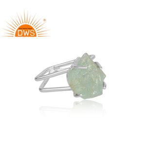 ชุดแหวนอัญมณีสีฟ้าอมารีนธรรมชาติ,แหวนเครื่องประดับจากผู้ผลิตเงินสเตอร์ลิง925แหวนซ้อนกันได้ - Product Image 3