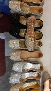 <b>Khussa</b> <b>Shoes</b> for Girls Spring Season Fancy Pakistani for Slippers Embroidered Embossed Logo Soft Flexible Toe for Outdoor Use - Product Image 3