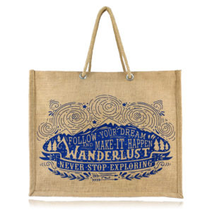 Bolsa de Yute y Algodón con Logotipo Personalizado al por Mayor, con Asa Acolchada |   Bolsa de Compras Reutilizable Ecológica para Supermercado, Bolsa Promocional para Empaque - Product Image 6