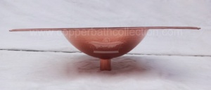 Modern Designer Single-Hole Oval Copper <b>Basin</b> Sink Full Plain Dull Finish Countertop Hotels Personal Bathroom Use Copper Bath - Product Image 2