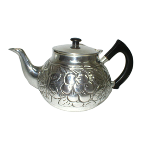 กาน้ําชาชุบเงินทองเหลืองสมัยใหม่ขายส่งตกแต่งบ้านชุบนิกเกิลกาแฟโลหะและแก้วกาน้ําชา - Product Image 1