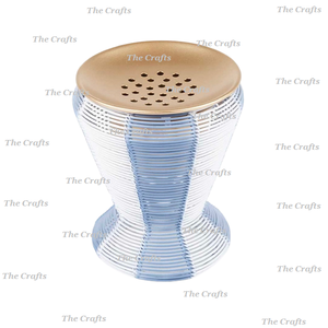 Quemador de incienso Mabkhara de color verde metálico Juego de dos quemadores Bakhoor Oud de diferentes tamaños a precio asequible - Product Image 4