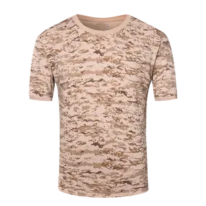 T-shirt manches courtes pour hommes, imprimé Camouflage, en jersey de coton, collection 2020