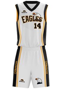 Camiseta de baloncesto de talla grande con estampado de sublimación personalizado al por mayor, conjunto antibacteriano de secado rápido transpirable de calidad profesional - Product Image 5