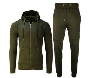 Nuevo diseño ropa deportiva Activewear chándales algodón polar invierno Streetwear adultos precio barato Casual dos piezas conjuntos chándales - Product Image 6