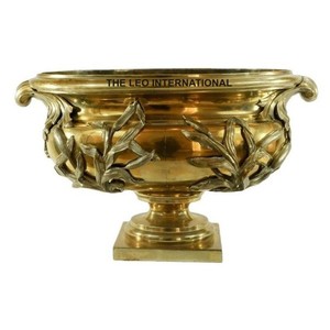 Tazón chapado en oro de forma redonda de Metal de latón, tuerca para servir comida, aperitivos, superventas, cuenco decorativo para el hogar de alta calidad - Product Image 3