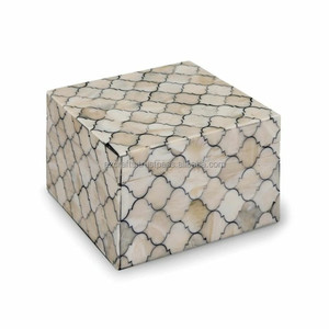 Handmade Indian Bone and Resin Inlay Jewelry <b>Box</b> AZC-00118 with Elegant Bone and Resin Inlay Design - Product Image 4
