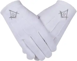 Freemasons Masonic White Gloves in Cotton