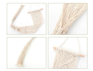 Macrame Plant Hangers Home Decor Hanging Plant Shelf Indoor Wall Planter for Wholesale - Product Image 2