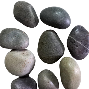 Broyeur à boulets brut et rond décoratif gris foncé non poli hautement poli - Product Image 2