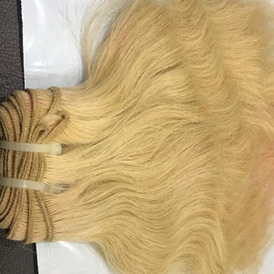 ¡Oferta de verano exclusiva! Extensiones de cabello Remy virgen indio natural de alta calidad 613 paquetes de cabello rubio - Product Image 1