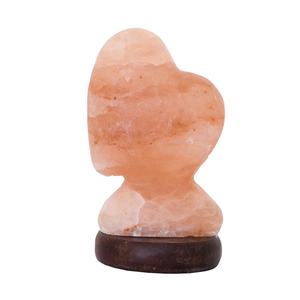 Hermosa lámpara USB en forma de corazón Sal natural y Himalaya tallada en estilo Feng Shui Regalo para aliviar el estrés por Sian Enterprises - Product Image 4