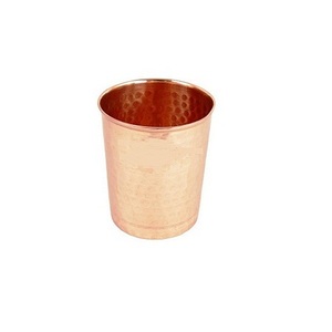 Superior Quality <b>Copper</b> Hammered Milk <b>Glass</b> Round Shape Customized Size Water Drinking <b>Glass</b> At Acceptable Price - Product Image 1