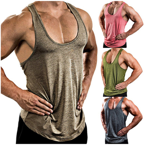Camiseta sin mangas de entrenamiento para hombre, camisetas de culturismo y Fitness - Product Image 1