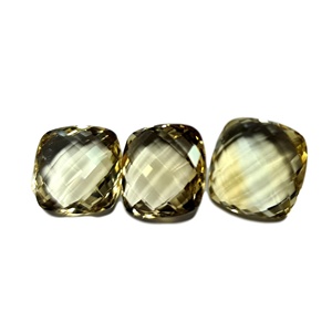 Haute qualité toutes formes et tailles coussin à facettes coupe Champagne Quartz commandes personnalisées prix de gros pour les pièces de pierre naturelle - Product Image 2
