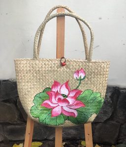 Hot Sale Eco-Friendly Folding <b>Seagrass</b> Storage <b>Basket</b> VIET NAM's Stylish Straw Plant <b>Basket</b> - Product Image 2