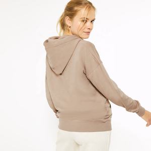 Sweat-shirt à capuche oversize en molleton 100 % coton 320 g pour femme PIHA SPORTS, manches longues, décontracté, pour l'hiver - Product Image 3
