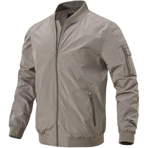 Veste bomber en toile de haute qualité pour homme, coupe-vent, légère, vintage, personnalisable, vêtement de golf de plein air, tendance - Product Image 1