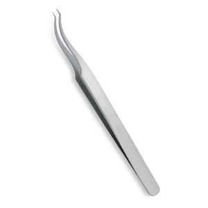 Pinces à cils premium pour extensions, à pointe droite et courbée, en acier inoxydable, pour volume - Product Image 1