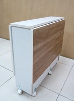 Table basse moderne en bois pliable multifonction avec roulettes, mobilier de salon, design mobile