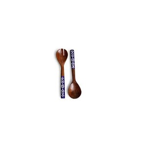 Cuchara de cubiertos de madera e impresa de la mejor calidad para cubiertos Cuchara de ensalada de uso decorativo de boda real Calidad superior - Product Image 3
