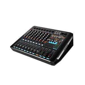 Professional 550W*2 8ch Analog Music DJ Mixer de Audio DSP Powered Audio Mixer