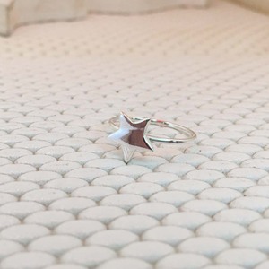 925 Sterling Silver Minimalistic Star <b>Ring</b> for Women Handcrafted with Diamond As Main Stone Ladies' Jewelry - Product Image 4