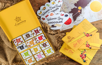Coffret Cadeau de Voyage en Gros – 24 Barres de Chocolat Noir Entier avec Mélange de Fruits, Épices et Confitures – Idéal pour Offrir – Fabriqué au Vietnam